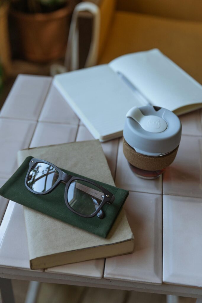 High power reading glasses