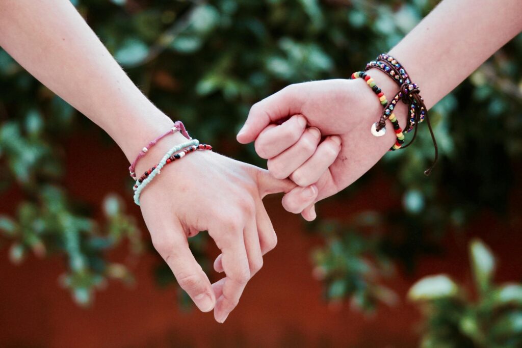 Friendship bracelet ornament
