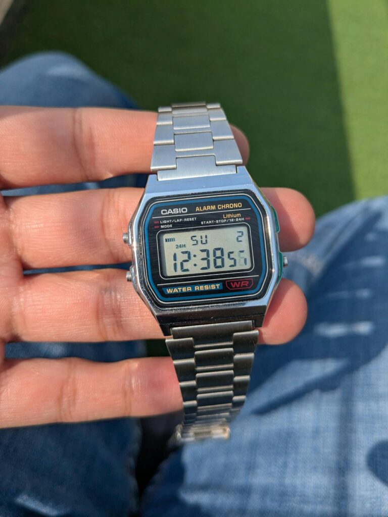 Retro digital watch