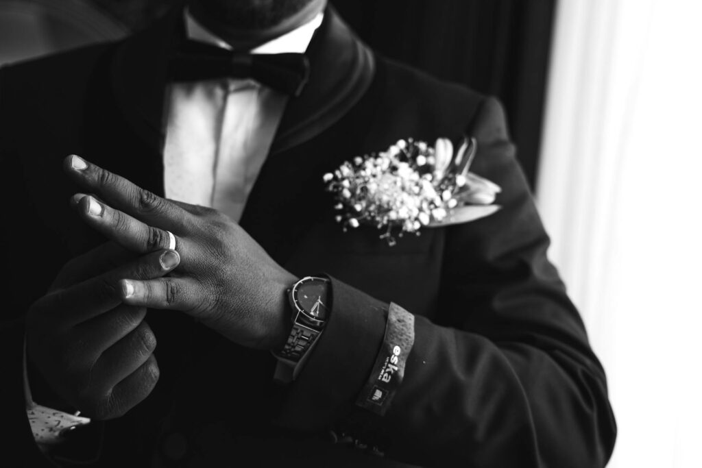 Classic wristwatch for best man wedding gift